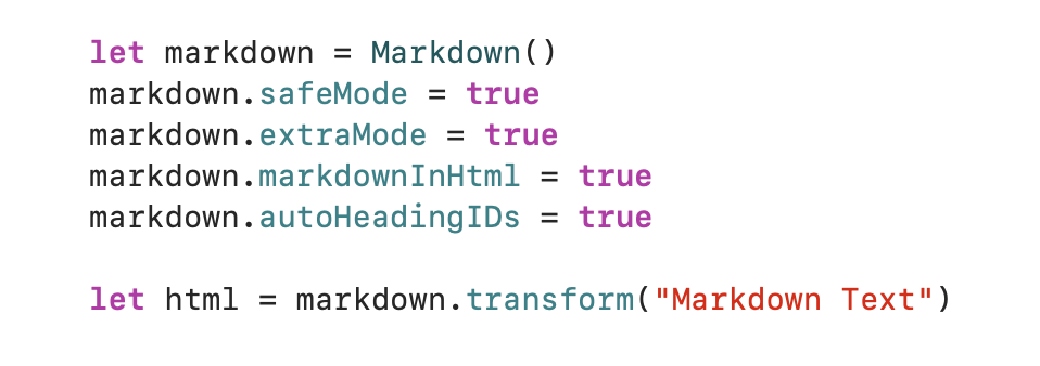 Markdown Transform